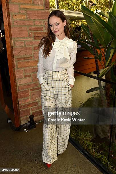 Actress Olivia Wilde attends the 'Indie Contenders Roundtable presented by The Hollywood Reporter' during AFI FEST 2015 presented by Audi at the...