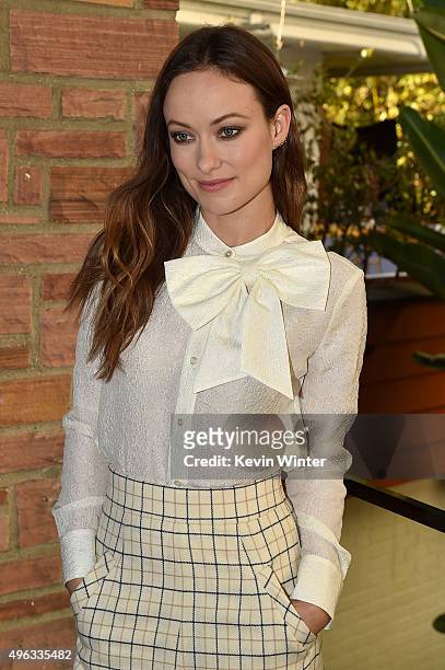 Actress Olivia Wilde attends the 'Indie Contenders Roundtable presented by The Hollywood Reporter' during AFI FEST 2015 presented by Audi at the...