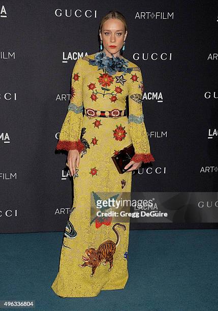 Actress Chloe Sevigny arrives at the LACMA 2015 Art+Film Gala Honoring James Turrell And Alejandro G Inarritu, Presented By Gucci at LACMA on...
