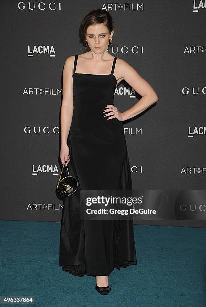 Actress Lorraine Nicholson arrives at the LACMA 2015 Art+Film Gala Honoring James Turrell And Alejandro G Inarritu, Presented By Gucci at LACMA on...