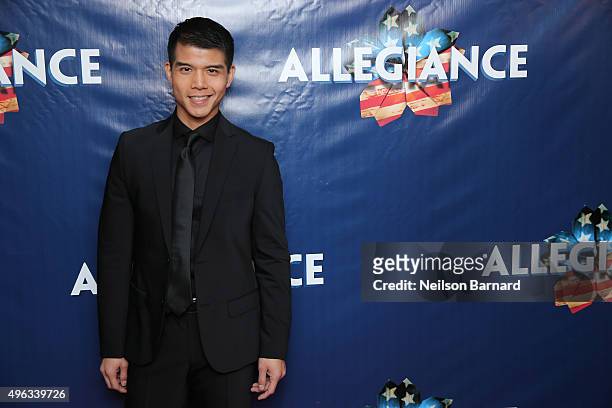 Actor Telly Leung attends the 'Allegiance' Broadway opening night after party at Bryant Park Grill on November 8, 2015 in New York City.