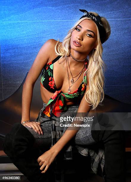 Chamorro singer-songwriter Pia Mia Perez poses during a photo shoot in Sydney, New South Wales.