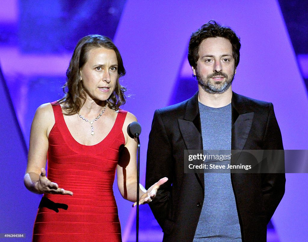 Biologist Anne Wojcicki and Co-Founder, Google, Sergey Brin speak
