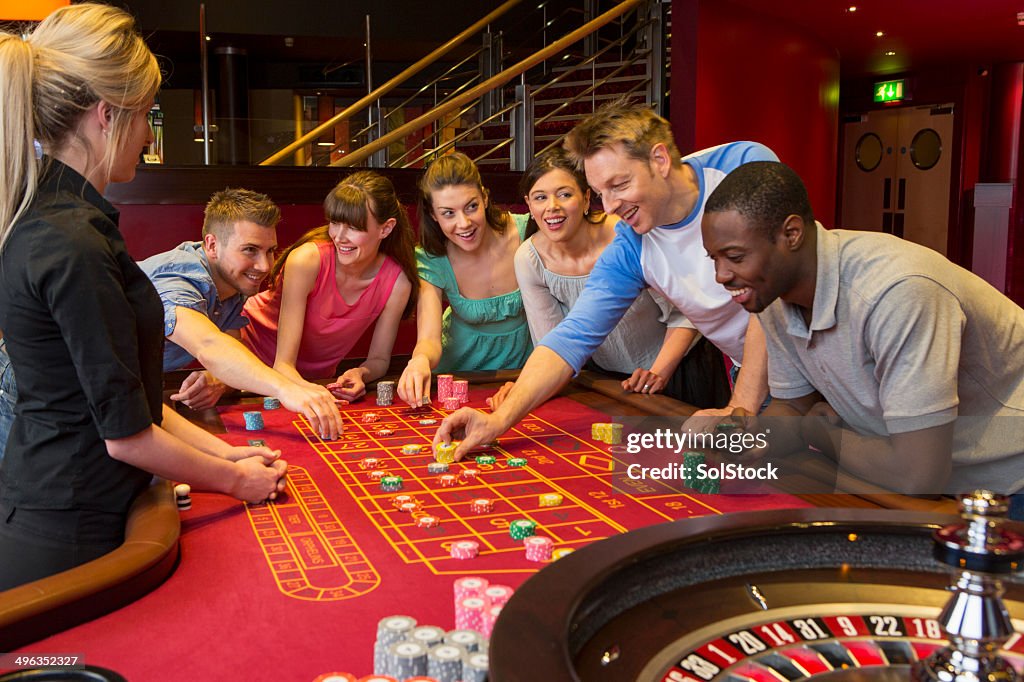 Friends Playing Roulette