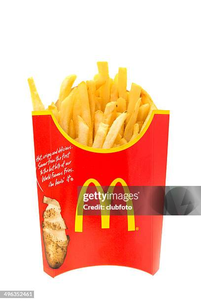 mcdonalds large fries - mcdonalds fast food restaurants stock pictures, royalty-free photos & images