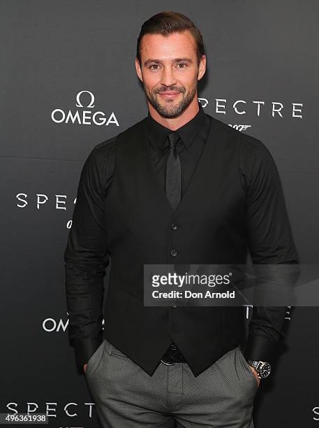 Kris Smith arrives ahead of the Omega VIP screening of the latest James Bond film SPECTRE at Dendy Cinemas Circular Quay on November 9, 2015 in...