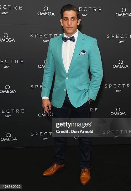 Firass Dirani arrives ahead of the Omega VIP screening of the latest James Bond film SPECTRE at Dendy Cinemas Circular Quay on November 9, 2015 in...