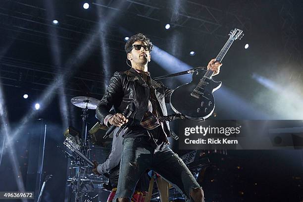 Musician/vocalist David Macklovitch of Chromeo performs onstage during Day 3 of Fun Fun Fun Fest at Auditorium Shores on November 8, 2015 in Austin,...