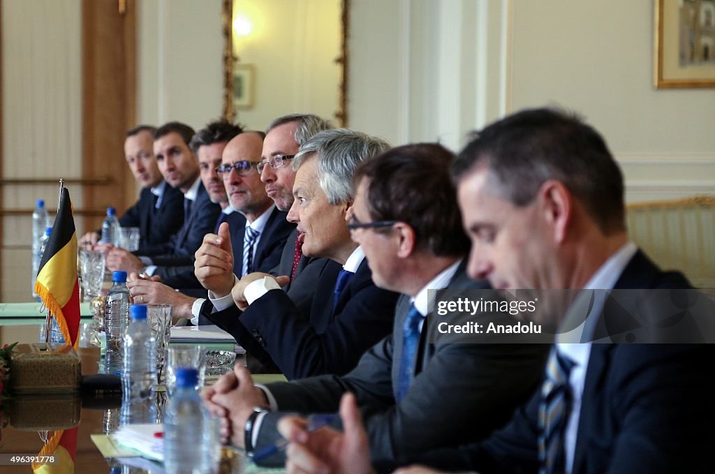 Belgian Foreign Minister Didier Reynders in Iran