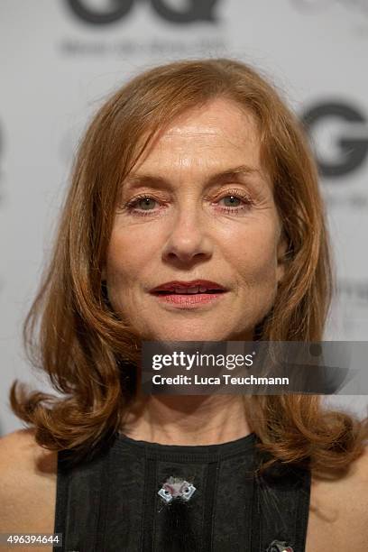 Isabelle Huppert arrives at the GQ Men of the year Award 2015 at Komische Oper on November 5, 2015 in Berlin, Germany.