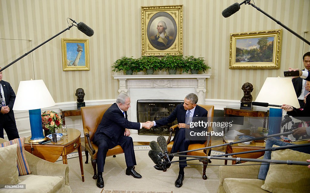 Israeli PM Netanyahu Meets Obama At The White House