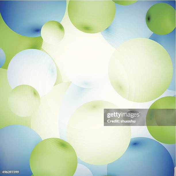 abstract blue 3d ball pattern background - surrounded by data stock illustrations