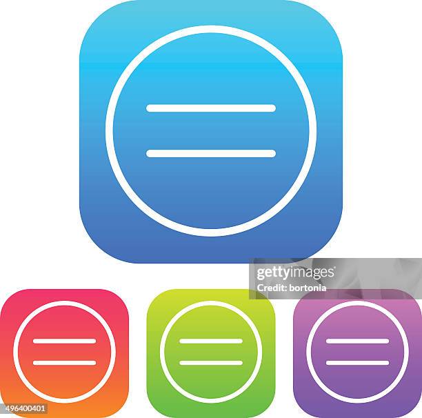 superlight interface equals icon - equal sign stock illustrations
