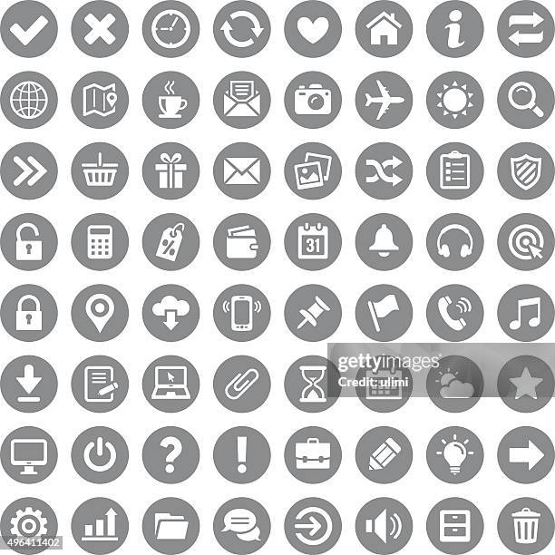 ilustraciones, imágenes clip art, dibujos animados e iconos de stock de grupo de iconos - grey colour