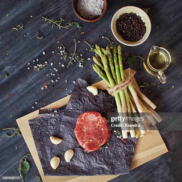 raw tenderloin steak - tenderloin stock pictures, royalty-free photos & images