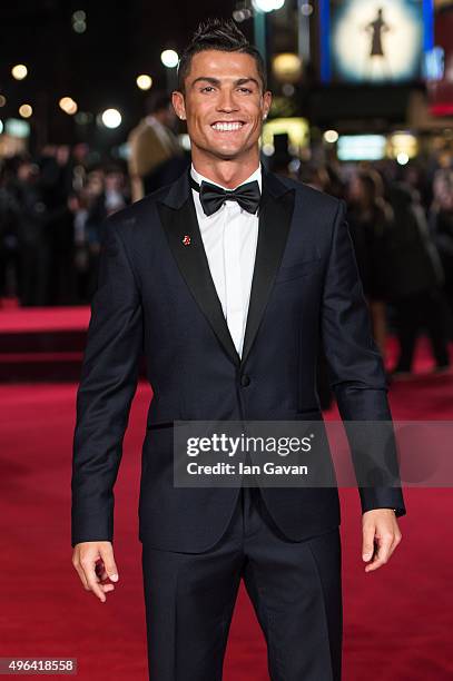 Cristiano Ronaldo attends the World Premiere of "Ronaldo" at Vue West End on November 9, 2015 in London, England.