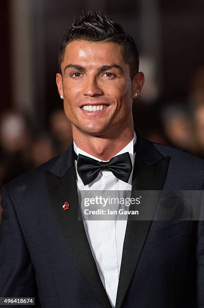 Cristiano Ronaldo attends the World Premiere of "Ronaldo" at Vue West End on November 9, 2015 in London, England.