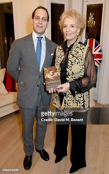 Lord Frederick Windsor and Princess Michael of Kent attend the launch of "Quicksilver" by HRH Princess Michael of Kent, the final volume of the Anjou...