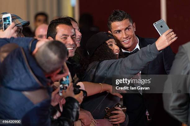 Cristiano Ronaldo attends the World Premiere of "Ronaldo" at Vue West End on November 9, 2015 in London, England.