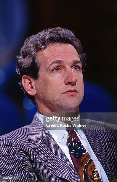 Head Coach Paul Westphal of the Phoenix Suns looks on against the Sacramento Kings circa 1993 at Arco Arena in Sacramento, California. NOTE TO USER:...