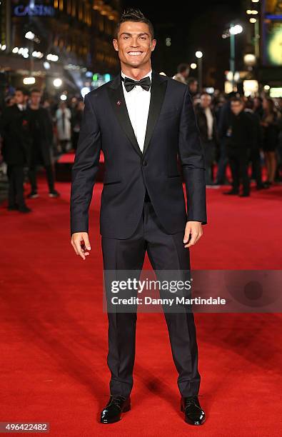 Cristiano Ronaldo attends the World Premiere of "Ronaldo" at Vue West End on November 9, 2015 in London, England.