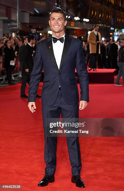 Cristiano Ronaldo attends the World Premiere of "Ronaldo" at Vue West End on November 9, 2015 in London, England.