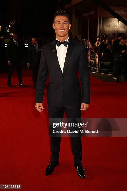 Cristiano Ronaldo attends the World Premiere of "Ronaldo" at the Vue West End on November 9, 2015 in London, England.