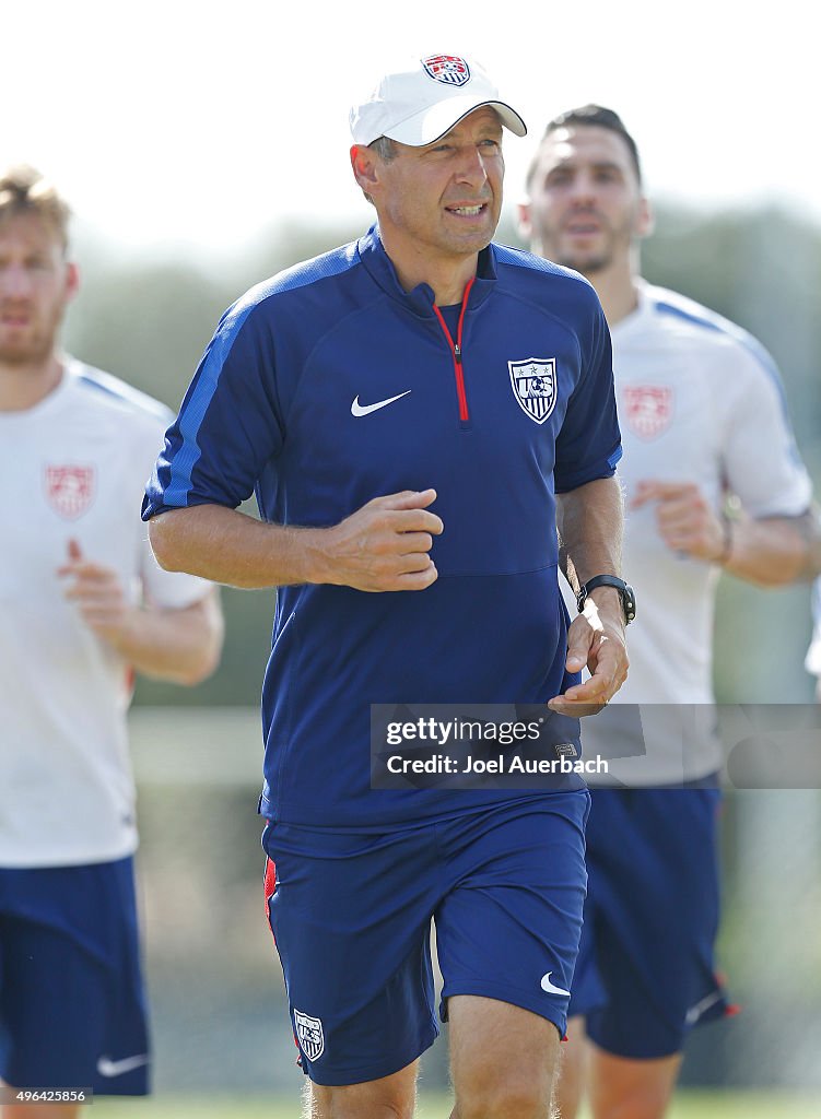 U.S. Men's Soccer Training Session