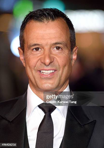 Jorge Mendes attends the World Premiere of "Ronaldo" at Vue West End on November 9, 2015 in London, England.