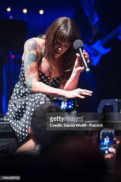Beth Hart performs at L'Olympia on November 9, 2015 in Paris, France.