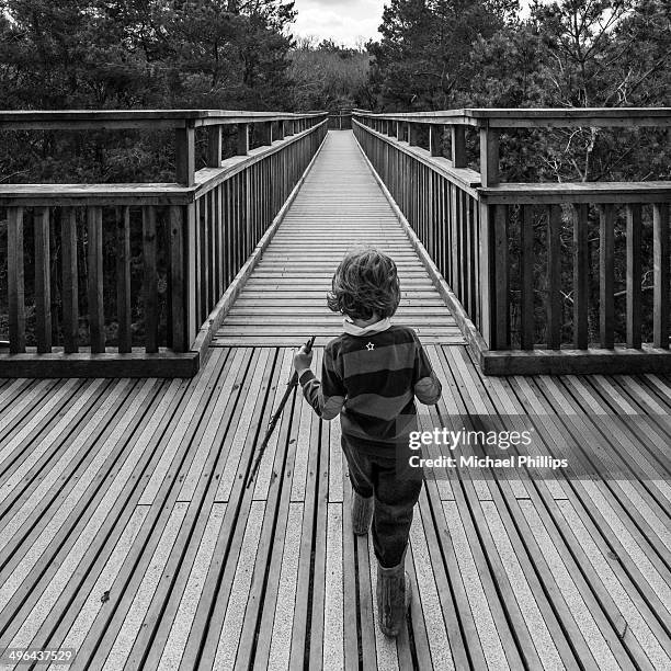bridge runner - michael virtue stock pictures, royalty-free photos & images