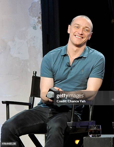 James McAvoy attends AOL BUILD Speaker Series: "Victor Frankenstein" at AOL Studios In New York on November 9, 2015 in New York City.