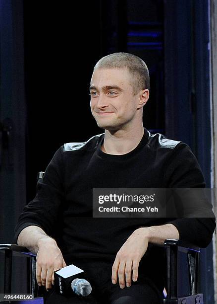 Daniel Radcliffe attends AOL BUILD Speaker Series: "Victor Frankenstein" at AOL Studios In New York on November 9, 2015 in New York City.