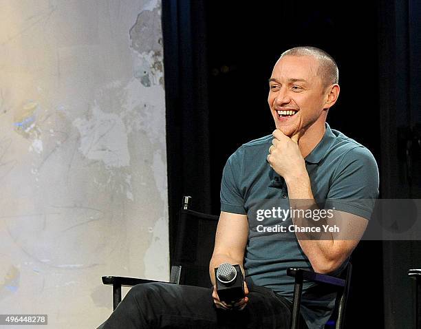 James McAvoy attends AOL BUILD Speaker Series: "Victor Frankenstein" at AOL Studios In New York on November 9, 2015 in New York City.