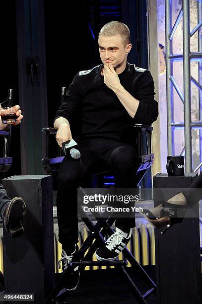 Daniel Radcliffe attends AOL BUILD Speaker Series: "Victor Frankenstein" at AOL Studios In New York on November 9, 2015 in New York City.