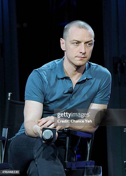 James McAvoy attends AOL BUILD Speaker Series: "Victor Frankenstein" at AOL Studios In New York on November 9, 2015 in New York City.