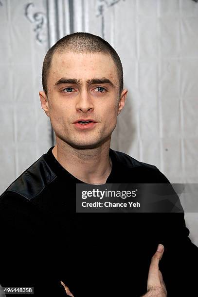 Daniel Radcliffe attends AOL BUILD Speaker Series: "Victor Frankenstein" at AOL Studios In New York on November 9, 2015 in New York City.