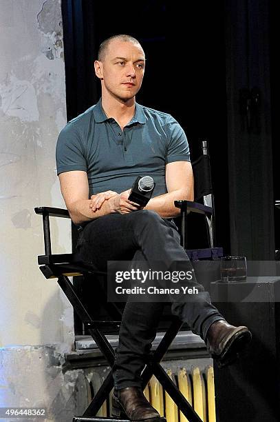 James McAvoy attends AOL BUILD Speaker Series: "Victor Frankenstein" at AOL Studios In New York on November 9, 2015 in New York City.