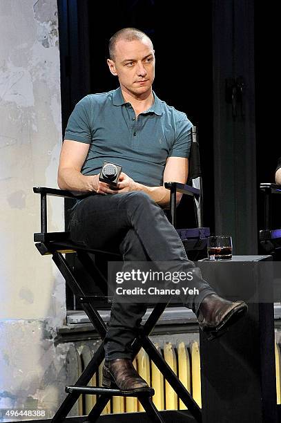 James McAvoy attends AOL BUILD Speaker Series: "Victor Frankenstein" at AOL Studios In New York on November 9, 2015 in New York City.