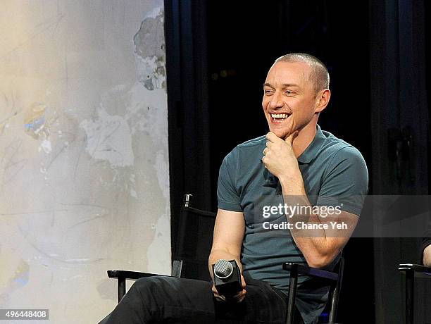 James McAvoy attends AOL BUILD Speaker Series: "Victor Frankenstein" at AOL Studios In New York on November 9, 2015 in New York City.