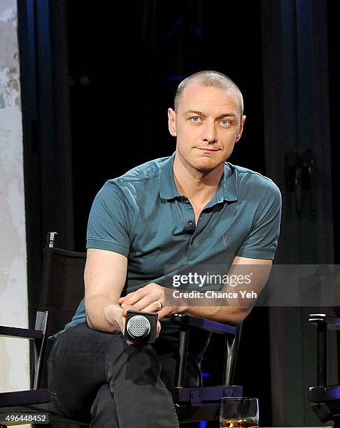 James McAvoy attends AOL BUILD Speaker Series: "Victor Frankenstein" at AOL Studios In New York on November 9, 2015 in New York City.