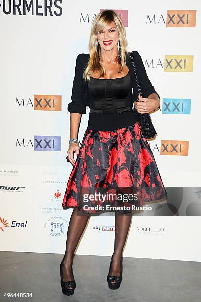 Matilde Brandi MAXXI Acquisition Gala Dinner at Maxxi Museum on November 9, 2015 in Rome, Italy.