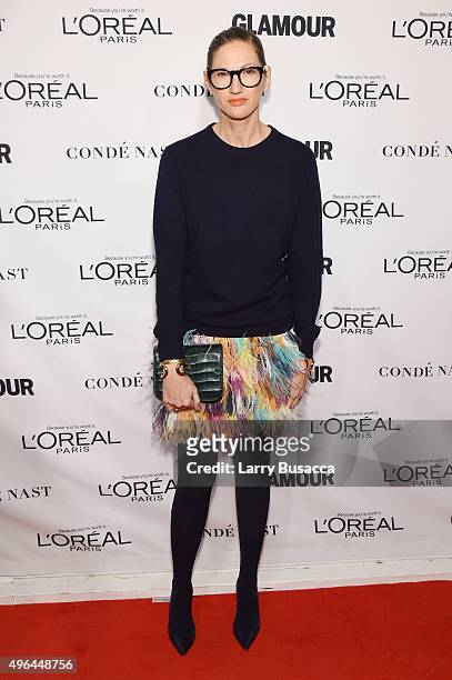 Designer Jenna Lyons attends 2015 Glamour Women Of The Year Awards at Carnegie Hall on November 9, 2015 in New York City.