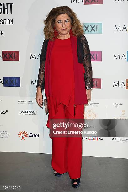 Matilde Bernabei attends MAXXI Acquisition Gala Dinner at Maxxi Museum on November 9, 2015 in Rome, Italy.