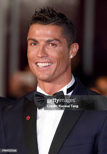 Cristiano Ronaldo attends the World Premiere of "Ronaldo" at Vue West End on November 9, 2015 in London, England.