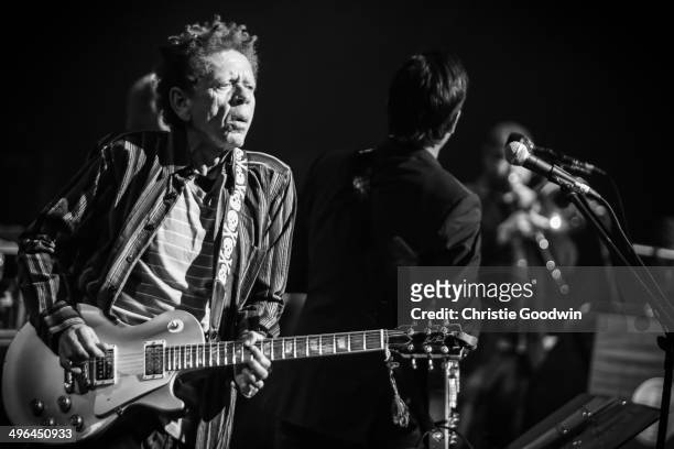 Blondie Chaplin performs on stage with Joe Bonamassa and Beth Hart at Koninklijk Theater Carre on June 29, 2013 in Amsterdam, The Netherlands.