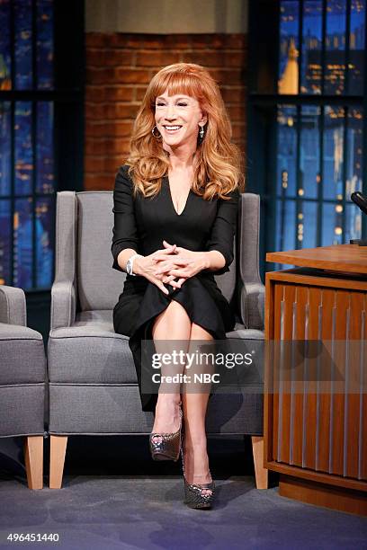 Episode 285 -- Pictured: Comedian Kathy Griffin during an interview on November 9, 2015 --