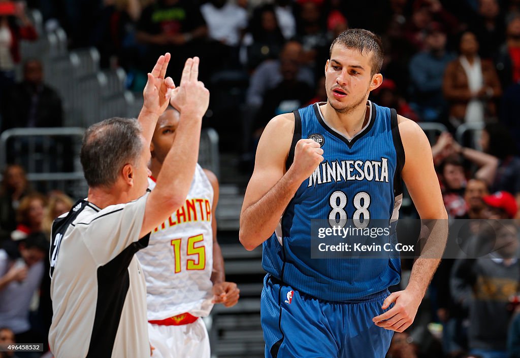 Minnesota Timberwolves v Atlanta Hawks