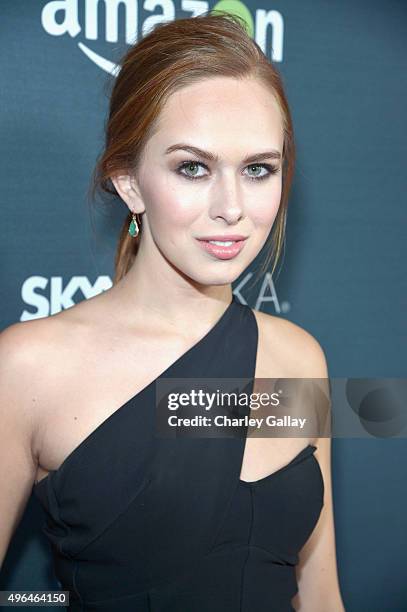 Actress Elizabeth McLaughlin attends the Red Carpet Premiere Screening For Season Two Of Multi-Golden Globe And Emmy Award-Winning Amazon Original...