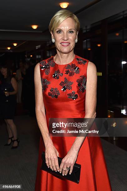 Honoree, activist Cecile Richards attends the 2015 Glamour Women of The Year Awards dinner hosted by Cindi Leive at The Rainbow Room on November 9,...
